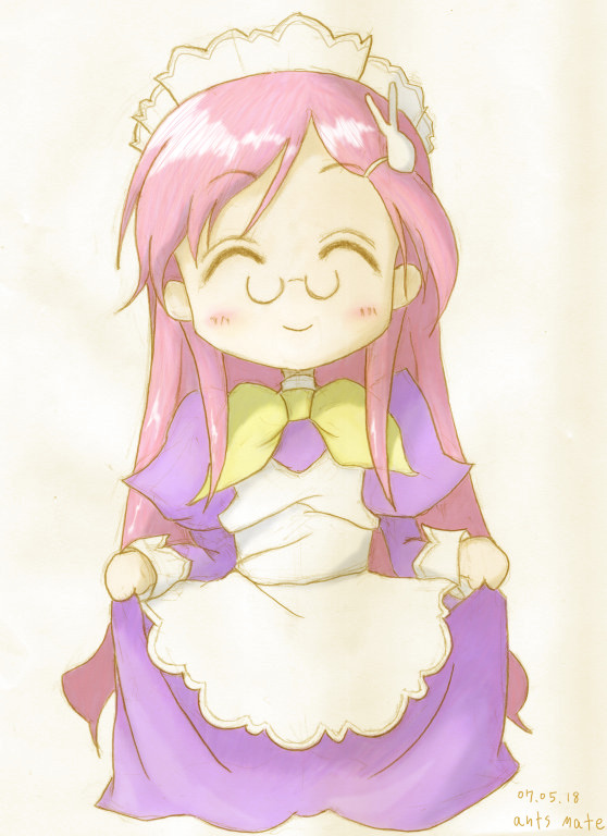 takara miyuki, lucky star, tagme, 00s, glasses, maid