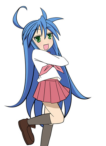 izumi konata, lucky star, lowres, tagme, 00s, school uniform, serafuku