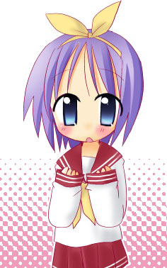 hiiragi tsukasa, lucky star, lowres, tagme, 00s, school uniform, serafuku