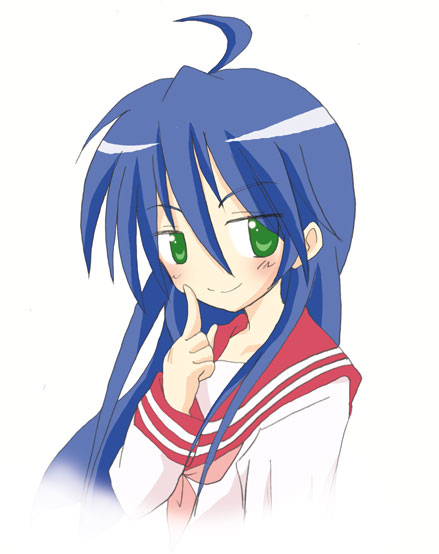 izumi konata, lucky star, tagme, 00s, school uniform, serafuku