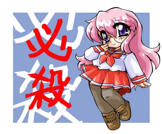 takara miyuki, lucky star, tagme, 00s, glasses, school uniform, serafuku