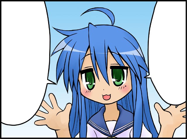 izumi konata, lucky star, tagme, 00s, school uniform, serafuku