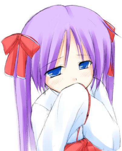 hiiragi kagami, lucky star, lowres, tagme, 00s, japanese clothes, miko