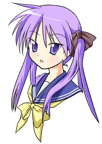 hiiragi kagami, lucky star, lowres, tagme, 00s, school uniform, serafuku