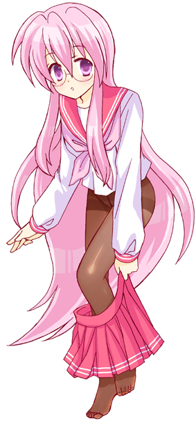 takara miyuki, lucky star, tagme, 00s, glasses, school uniform, serafuku