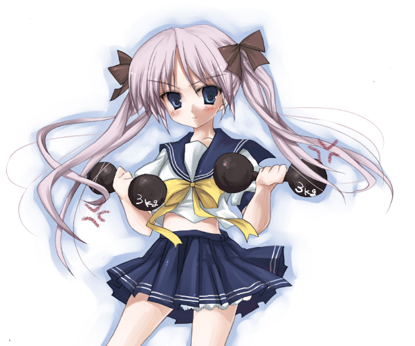 hiiragi kagami, lucky star, tagme, 00s, school uniform, serafuku