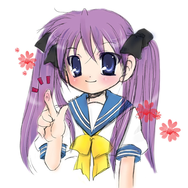 hiiragi kagami, lucky star, tagme, 00s, school uniform, serafuku