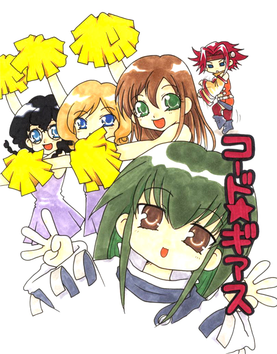 code geass, lucky star, tagme, 00s, crossover