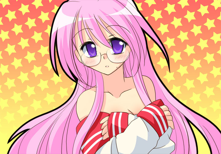 takara miyuki, lucky star, tagme, 00s, glasses, school uniform, serafuku