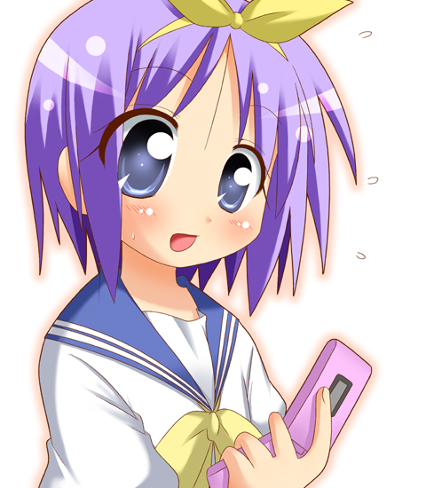 hiiragi tsukasa, lucky star, tagme, 00s, school uniform, serafuku