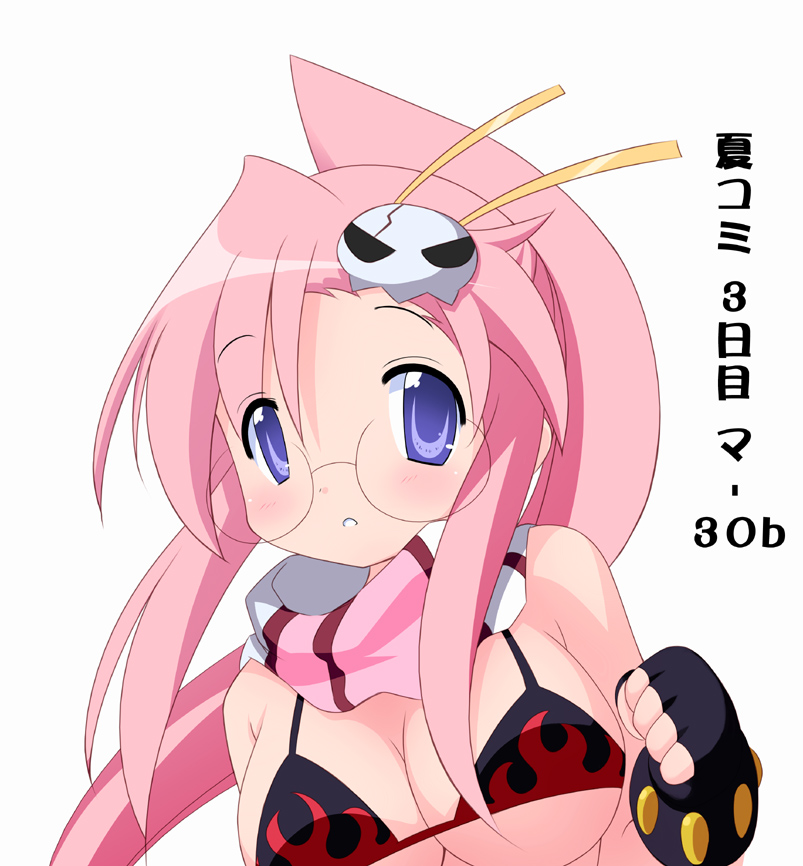 takara miyuki, yoko littner, lucky star, tengen toppa gurren lagann, 00s, cosplay, crossover, glasses, yoko littner (cosplay)