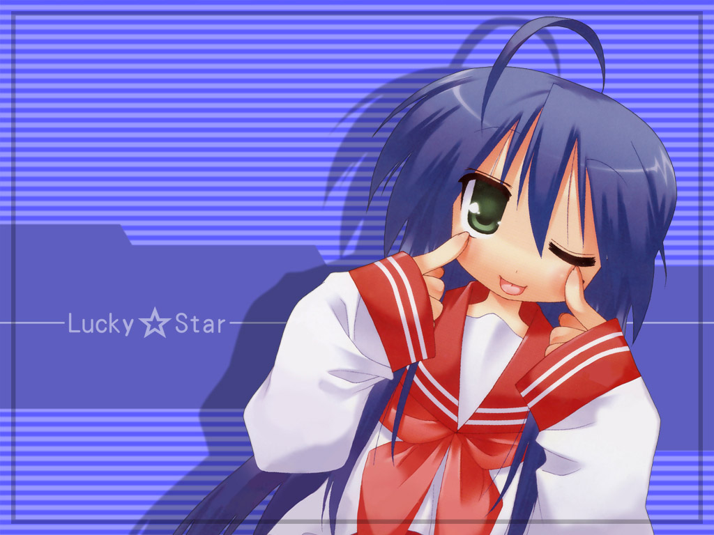 izumi konata, lucky star, tagme, 00s, school uniform, serafuku