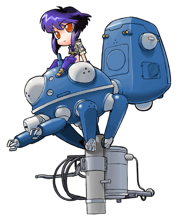 kusanagi motoko, tachikoma, ghost in the shell, tagme