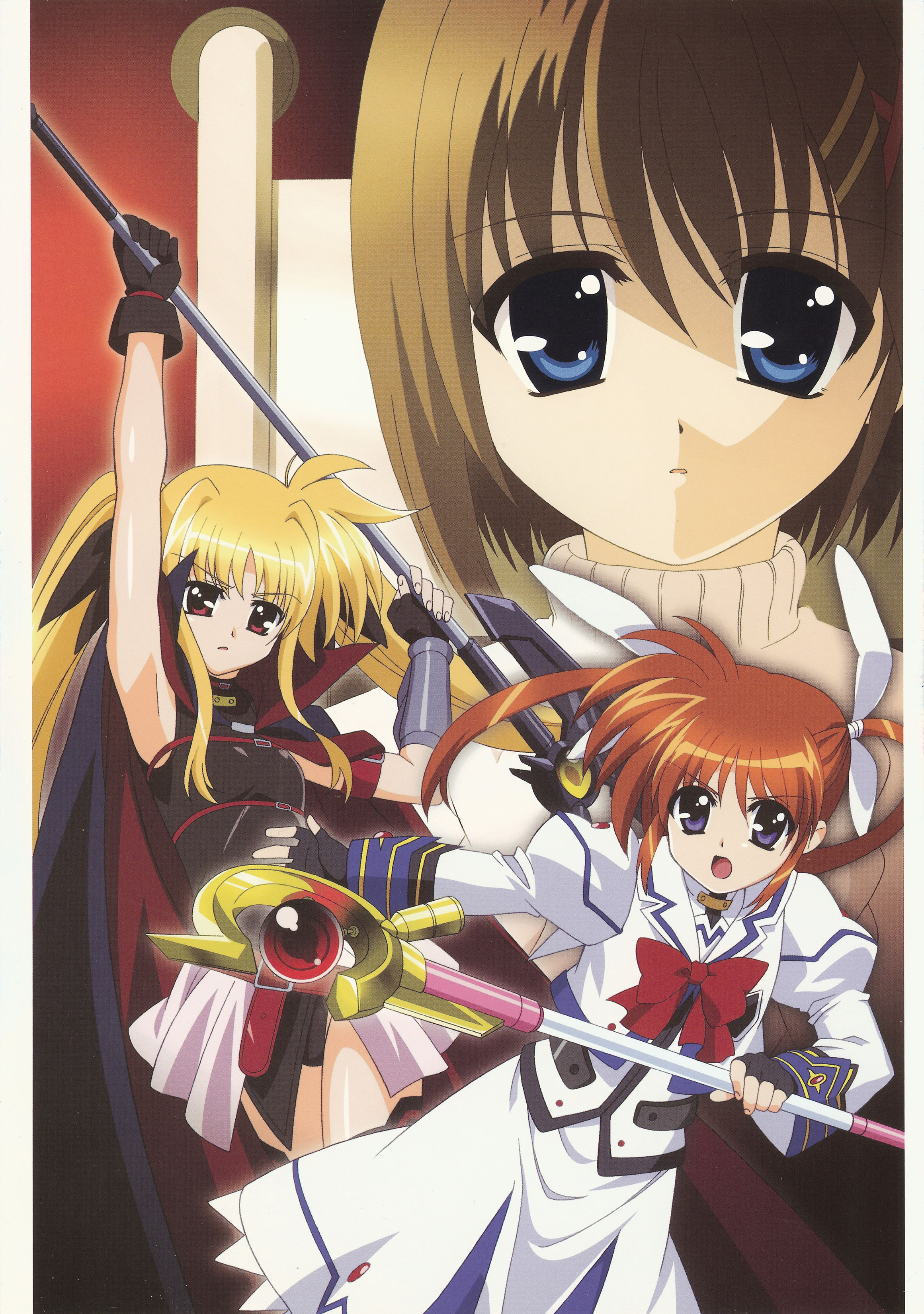 fate testarossa, yagami hayate, lyrical nanoha, mahou shoujo lyrical nanoha, absurdres, highres, tagme, 00s