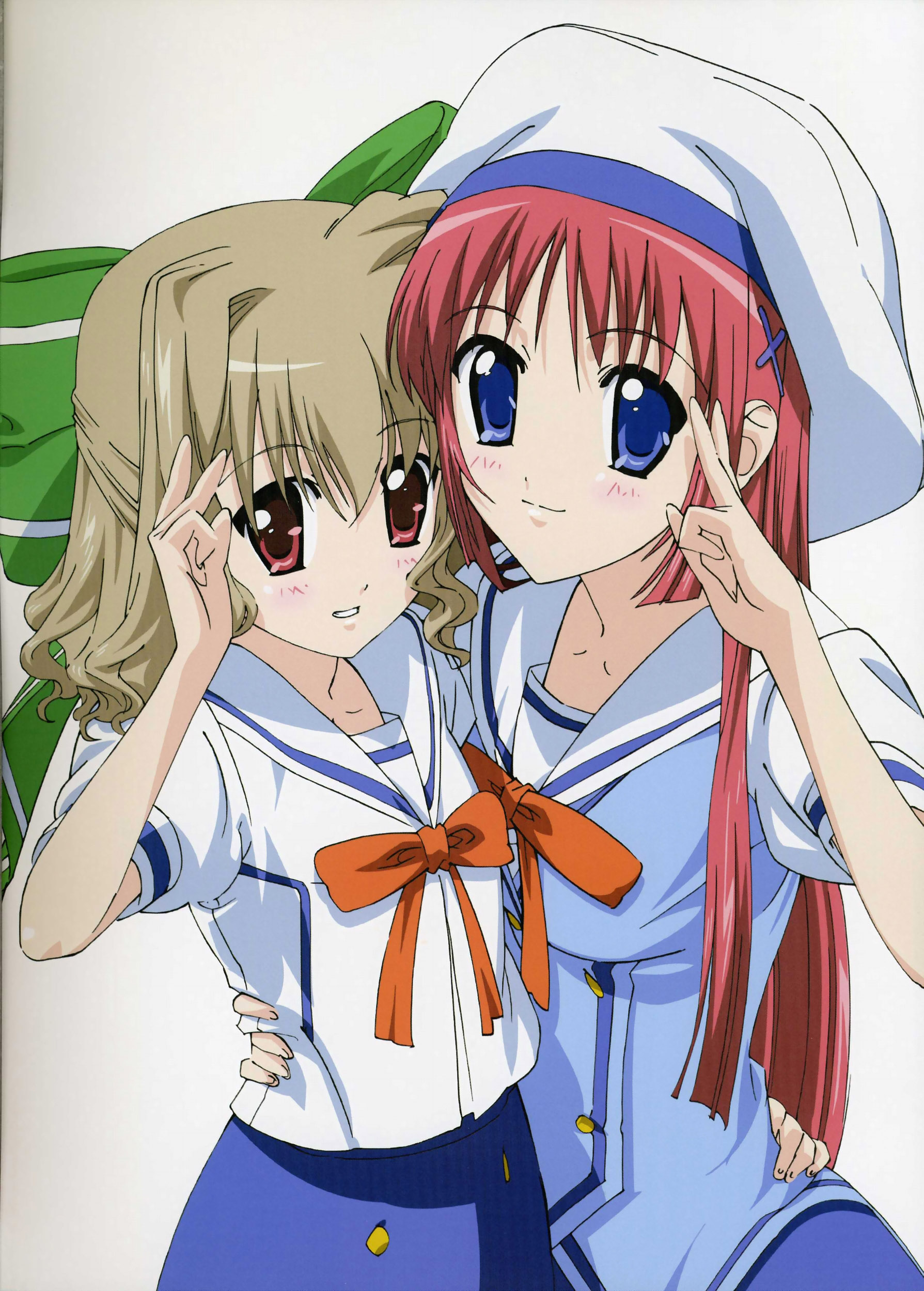 aisia, shirakawa kotori, da capo, absurdres, highres, tagme, 00s, school uniform, serafuku