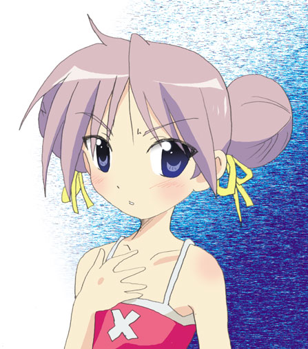 hiiragi kagami, lucky star, tagme, 00s, swimsuit