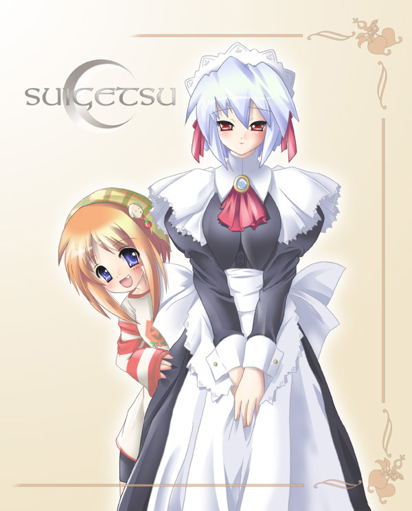 kotonomiya yuki, waha, yamato suzuran, suigetsu, maid