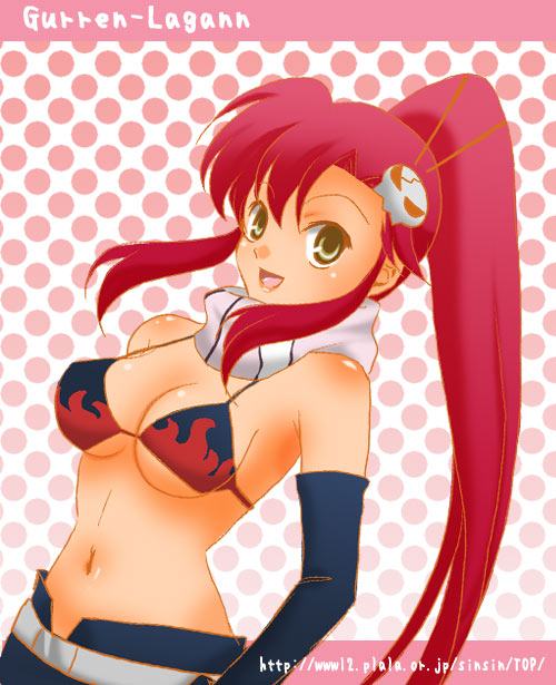 sinko (sinsin), yoko littner, tengen toppa gurren lagann, tagme, 00s, 1girl, female focus, solo