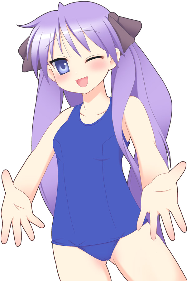 hiiragi kagami, lucky star, tagme, 00s, swimsuit