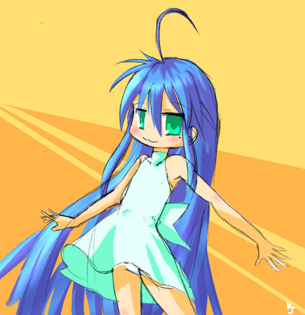 kiyojirou, izumi konata, lucky star, tagme, 00s, ahoge, mole
