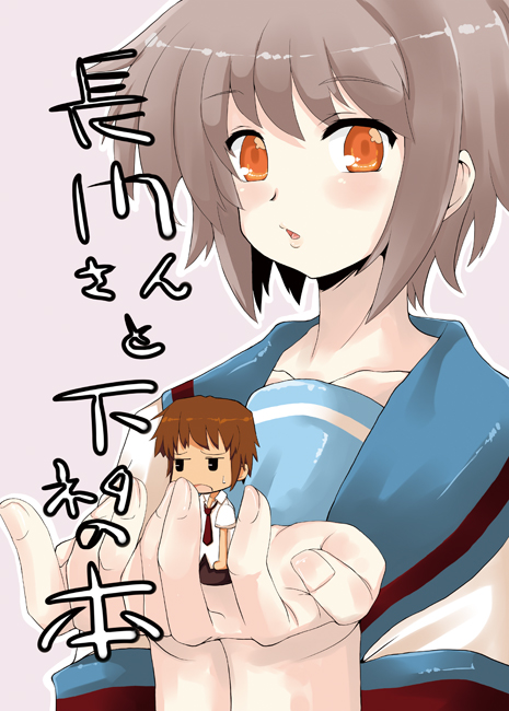 nagato yuki, suzumiya haruhi no yuuutsu, tagme, 00s, school uniform, serafuku