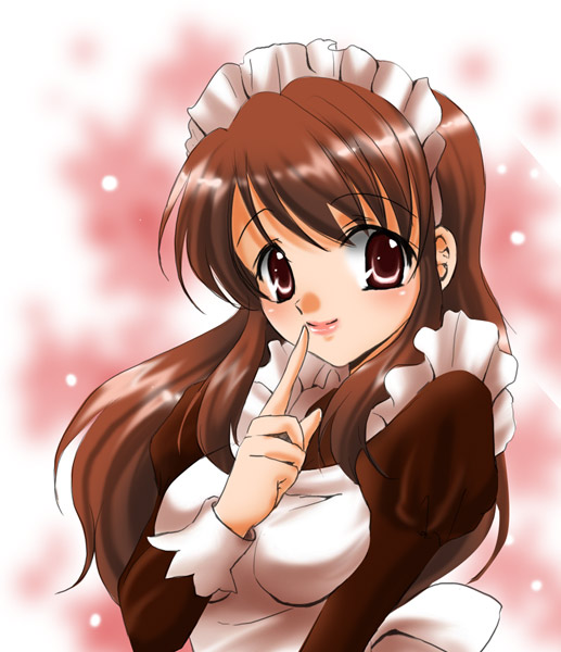 sinko (sinsin), asahina mikuru, suzumiya haruhi no yuuutsu, tagme, 00s, 1girl, female focus, maid, solo