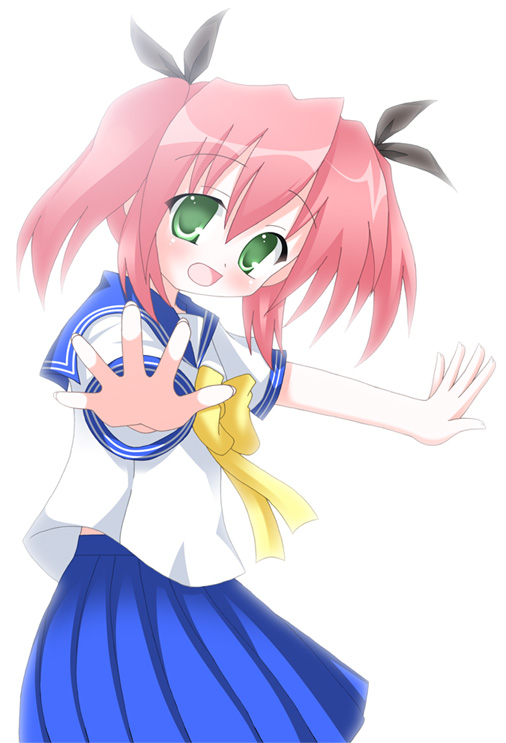 kobayakawa yutaka, lucky star, tagme, 00s, school uniform, serafuku