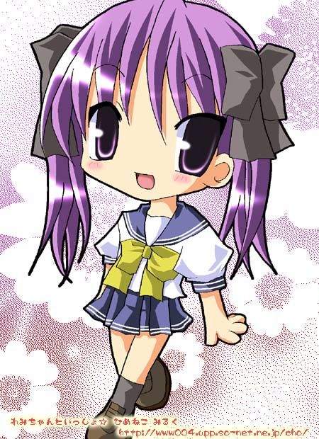 hiiragi kagami, lucky star, tagme, 00s, school uniform, serafuku
