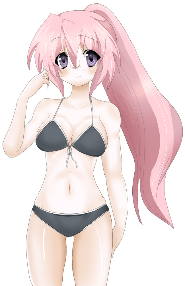 masayu, takara miyuki, lucky star, tagme, 00s, glasses, swimsuit