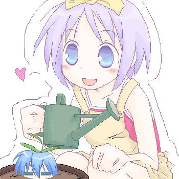 hiiragi tsukasa, izumi konata, lucky star, lowres, tagme, 00s