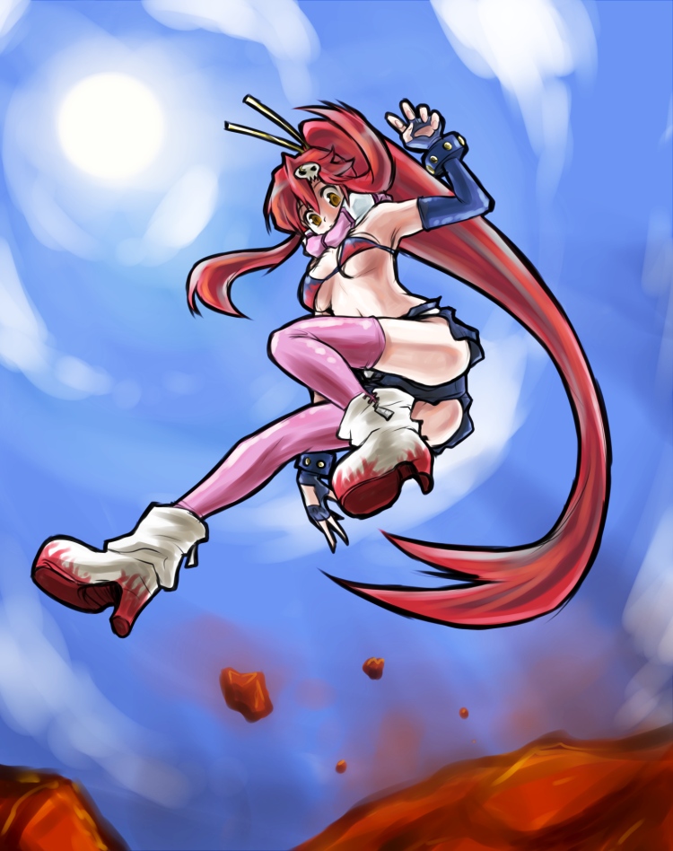 oso (toolate), yoko littner, tengen toppa gurren lagann, tagme, 00s, thighhighs