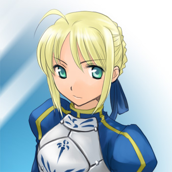 orenji na usagi, artoria pendragon (fate), saber (fate), fate/stay night, fate (series), lowres, tagme, 00s, blonde hair, upper body