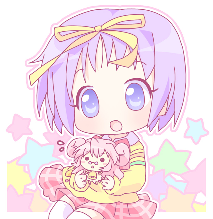 mirai (sugar), hiiragi tsukasa, lucky star, tagme, 00s, thighhighs