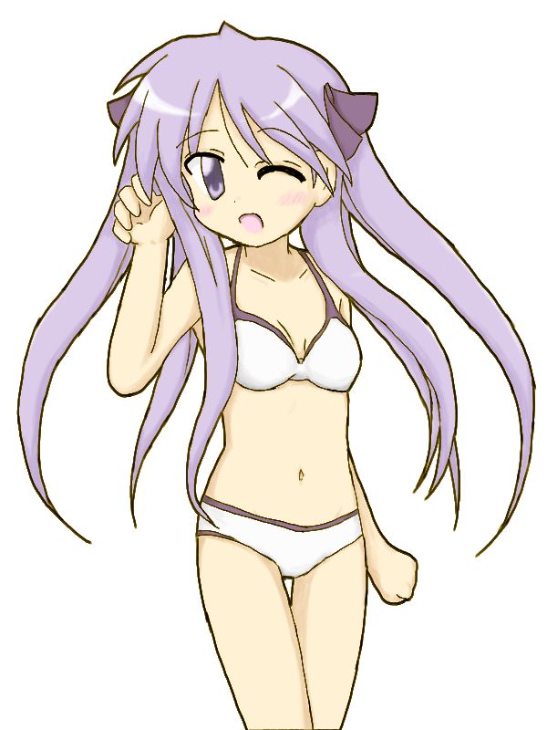 hiiragi kagami, lucky star, tagme, 00s, swimsuit