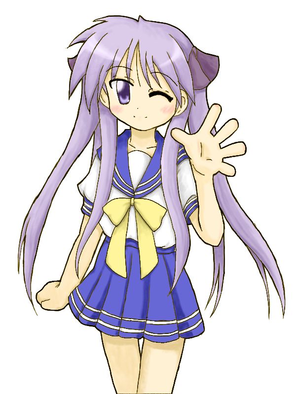 hiiragi kagami, lucky star, tagme, 00s, school uniform, serafuku