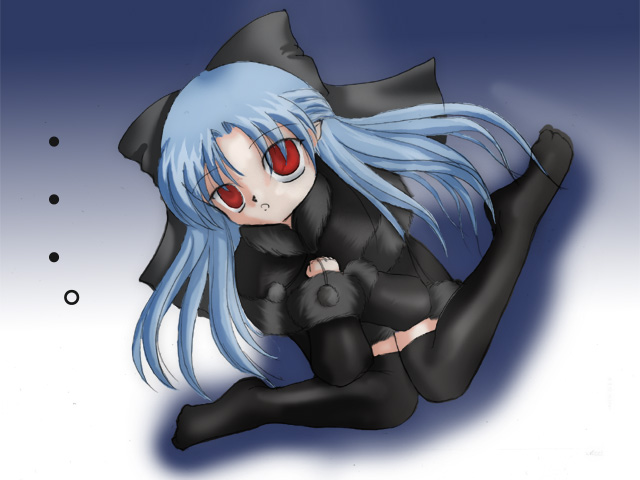 len (tsukihime), tsukihime, tagme, 00s, thighhighs