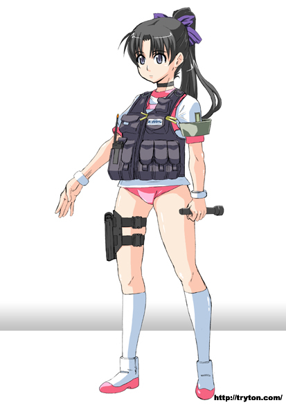 yasutomo, original, tagme, buruma, gym uniform, pink buruma, vest