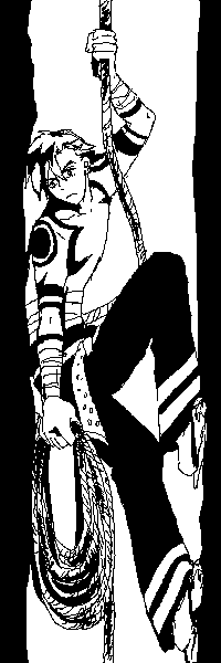 kamina (ttgl), tengen toppa gurren lagann, 00s, 1boy, greyscale, male focus, monochrome, solo, topless male
