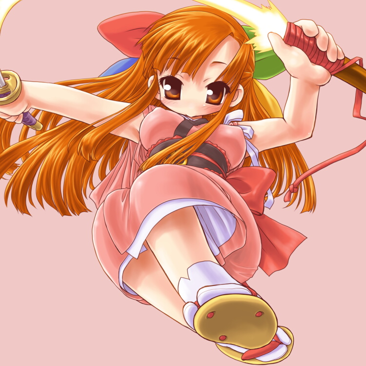 dd (ijigendd), 95-tan, os-tan, japanese clothes, sandals, solo, sword, tabi, tasuki, weapon