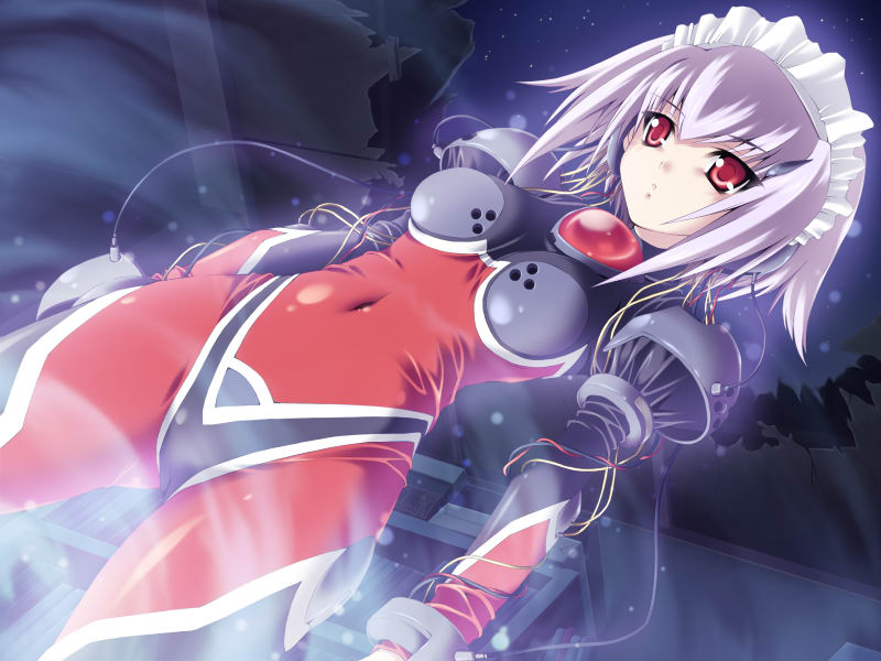 mitsuki mantarou, hasegawa (figu@mate), figu@mate, game cg, tagme, 1girl, armor, female focus, latex, navel, red eyes, solo