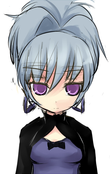 kuro (be ok), yin (darker than black), darker than black, tagme, 00s, simple background, sketch, white background