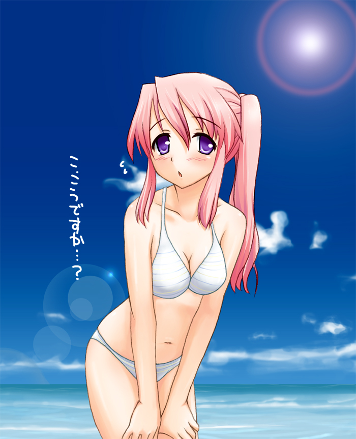 yoshino gaya, takara miyuki, lucky star, tagme, 00s, swimsuit