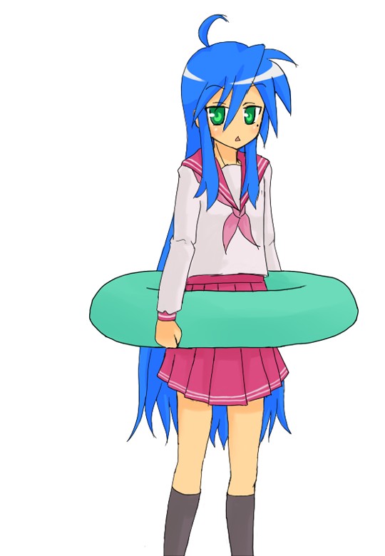 izumi konata, lucky star, tagme, 00s, school uniform, serafuku