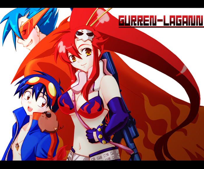 boota (ttgl), kamina (ttgl), simon (ttgl), yoko littner, tengen toppa gurren lagann, tagme, 00s