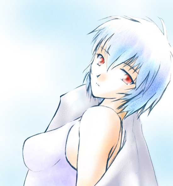 ayanami rei, neon genesis evangelion, tagme, swimsuit