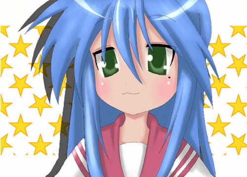 izumi konata, lucky star, lowres, tagme, 00s, school uniform, serafuku