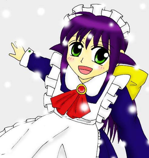 andou mahoro, mahoromatic, tagme, maid, snow