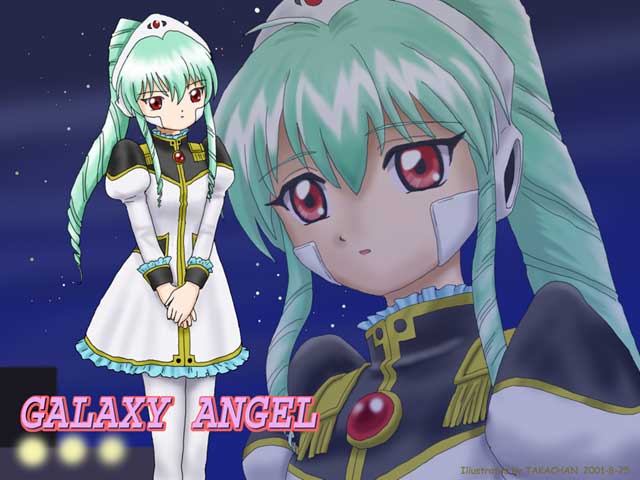 vanilla h, galaxy angel, tagme, 00s, 1girl, copyright name, female focus, high ponytail, long hair, ponytail, simple background, solo