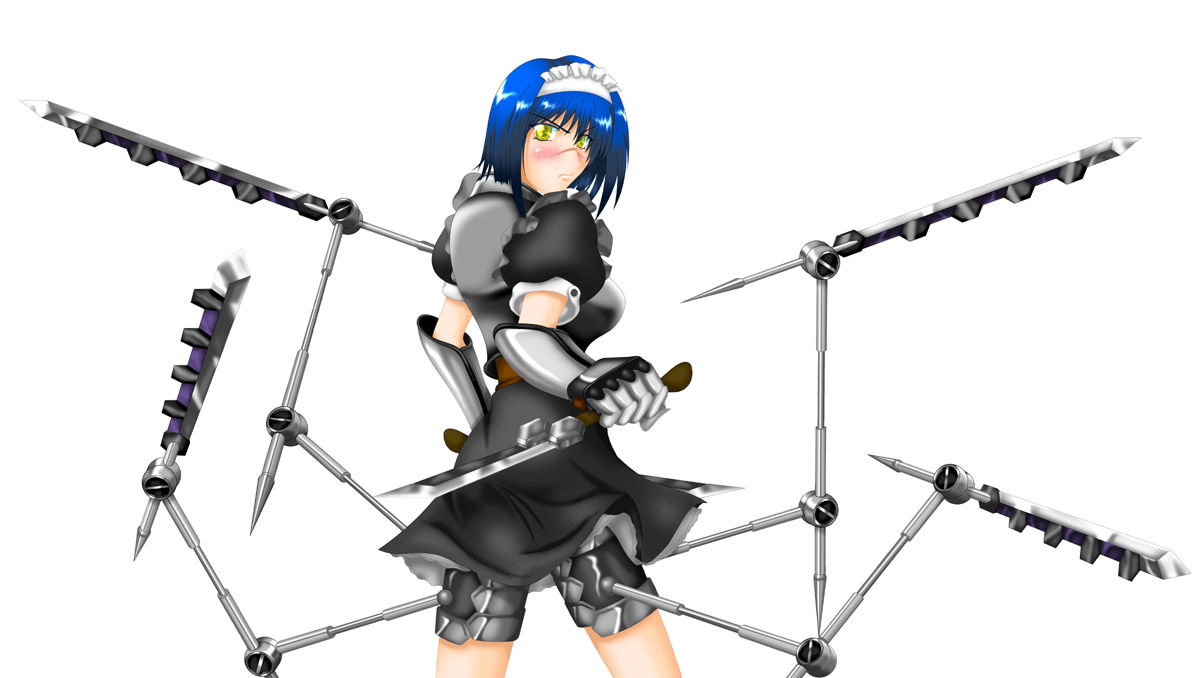 tsumura tokiko, busou renkin, tagme, 00s, maid, valkyrie skirt