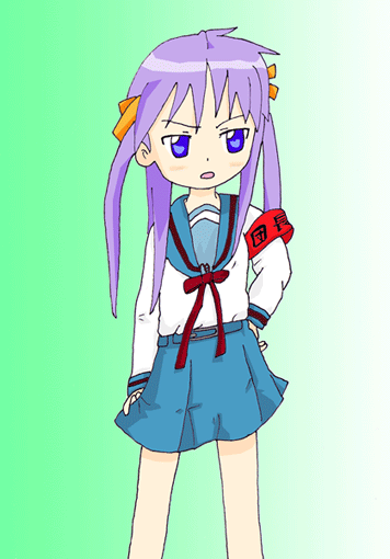 hiiragi kagami, lucky star, suzumiya haruhi no yuuutsu, tagme, 00s, crossover